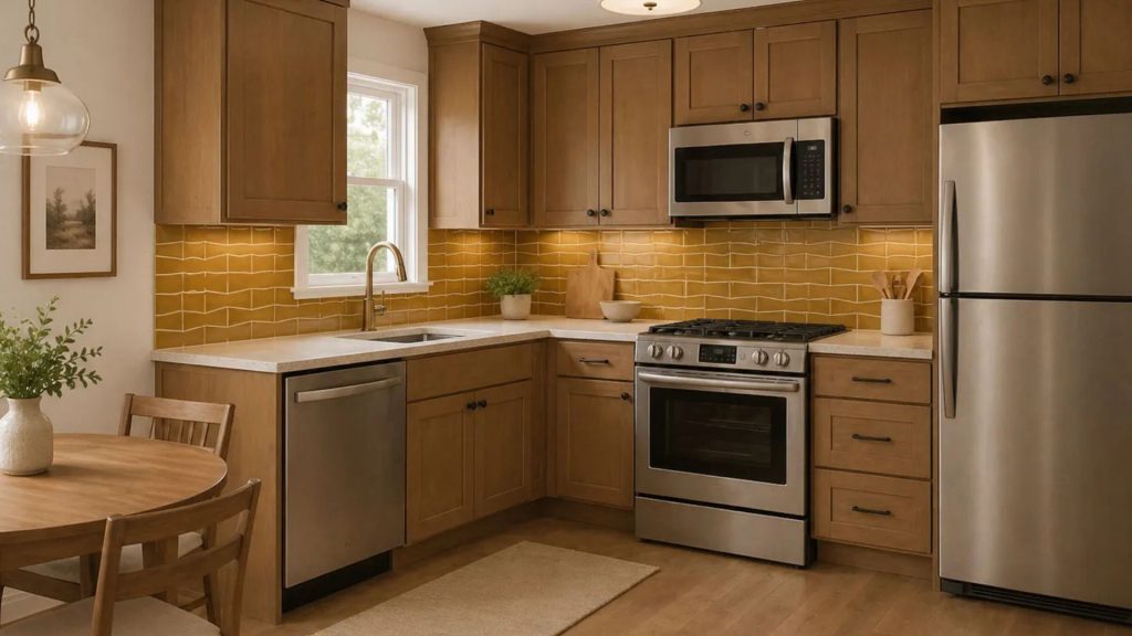 BoCo Select Kitchen model featuring the Elite package with amber, marble notes